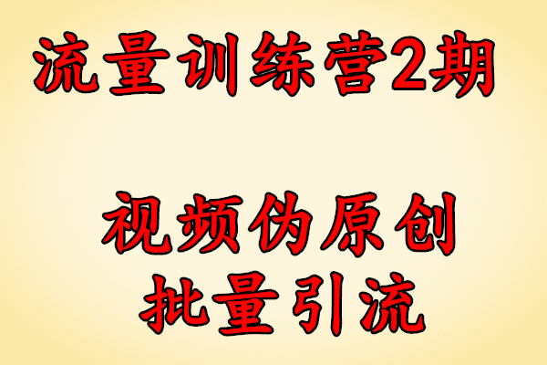 流量训练营第2期YY内部课程：视频伪原创批量引流【创奇学院】（完结）