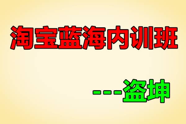 淘宝内训社  蓝海内训班【盗坤】（原价5288）