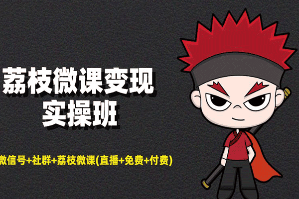 荔枝微课变现实操班（原价199）