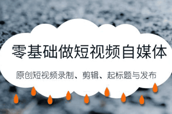 零基础做短视频自媒体【自媒体自学网】（原价398）