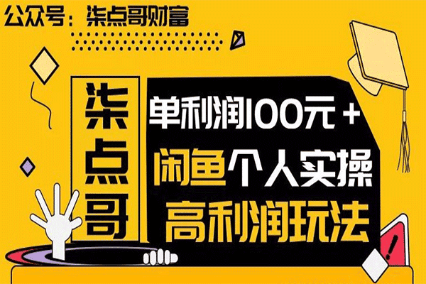 柒点哥闲鱼项目手把手教你信息差赚钱术（原价129）