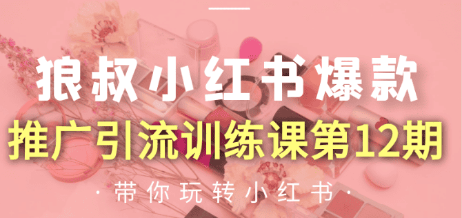 狼叔小红书12期课程
